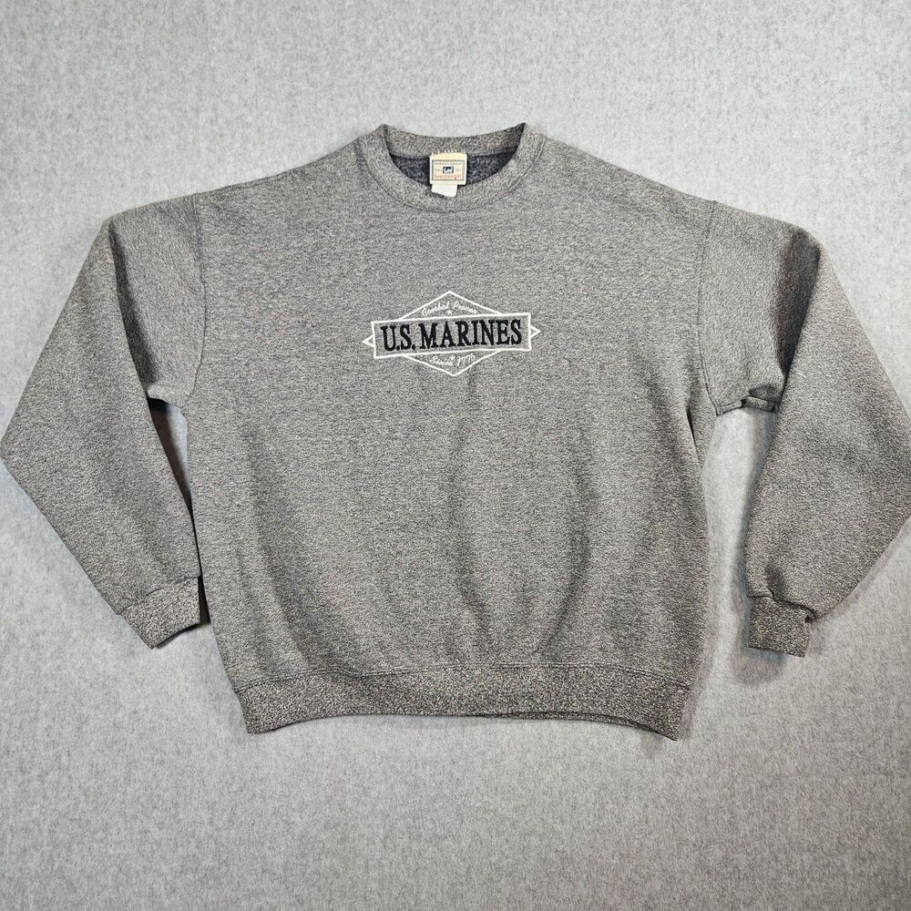 Vintage United States Marine Corps USMC Crewneck Sweatshirt Sz M Lee Heavyweight